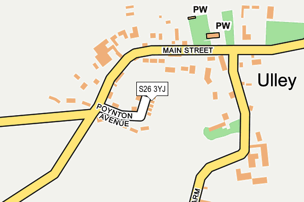 S26 3YJ map - OS OpenMap – Local (Ordnance Survey) S26 3YJ map - OS OpenMap – Local (Ordnance Survey)
