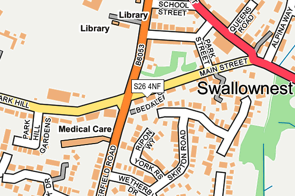 S26 4NF map - OS OpenMap – Local (Ordnance Survey) S26 4NF map - OS OpenMap – Local (Ordnance Survey)
