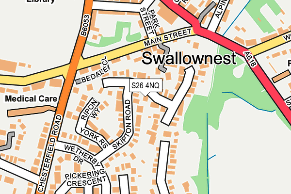 S26 4NQ map - OS OpenMap – Local (Ordnance Survey) S26 4NQ map - OS OpenMap – Local (Ordnance Survey)