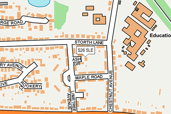 S26 5LE map - OS OpenMap – Local (Ordnance Survey) S26 5LE map - OS OpenMap – Local (Ordnance Survey)