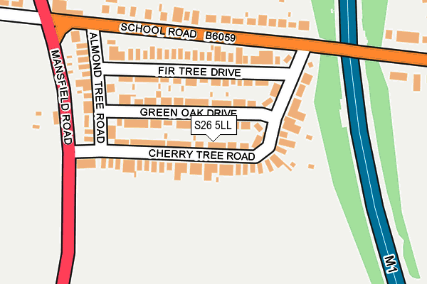 S26 5LL map - OS OpenMap – Local (Ordnance Survey) S26 5LL map - OS OpenMap – Local (Ordnance Survey)