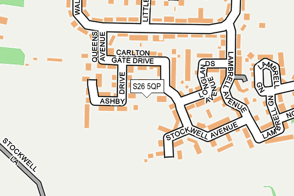 S26 5QP map - OS OpenMap – Local (Ordnance Survey) S26 5QP map - OS OpenMap – Local (Ordnance Survey)