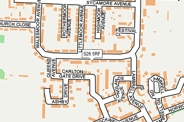 S26 5RF map - OS OpenMap – Local (Ordnance Survey) S26 5RF map - OS OpenMap – Local (Ordnance Survey)