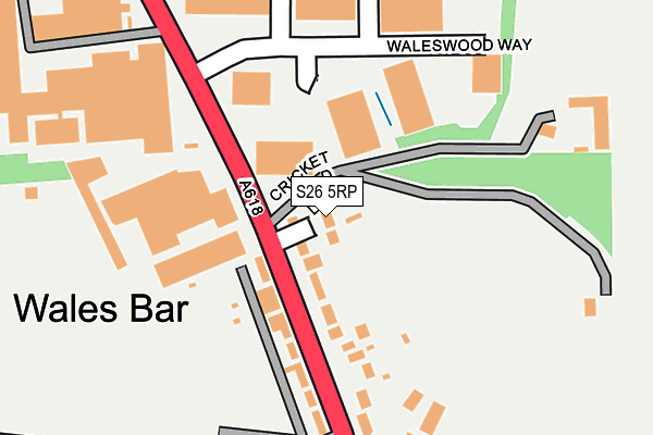 S26 5RP map - OS OpenMap – Local (Ordnance Survey) S26 5RP map - OS OpenMap – Local (Ordnance Survey)