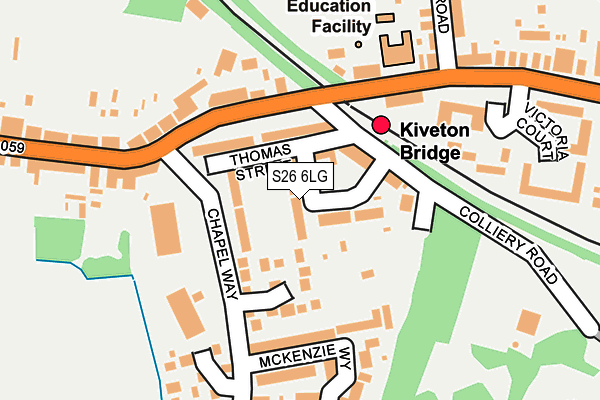 S26 6LG map - OS OpenMap – Local (Ordnance Survey) S26 6LG map - OS OpenMap – Local (Ordnance Survey)