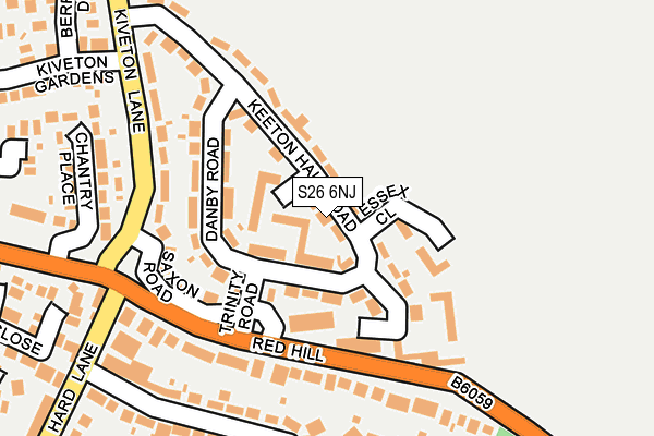 S26 6NJ map - OS OpenMap – Local (Ordnance Survey) S26 6NJ map - OS OpenMap – Local (Ordnance Survey)
