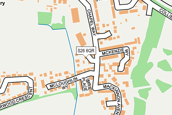 S26 6QR map - OS OpenMap – Local (Ordnance Survey) S26 6QR map - OS OpenMap – Local (Ordnance Survey)
