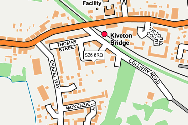 S26 6RQ map - OS OpenMap – Local (Ordnance Survey) S26 6RQ map - OS OpenMap – Local (Ordnance Survey)
