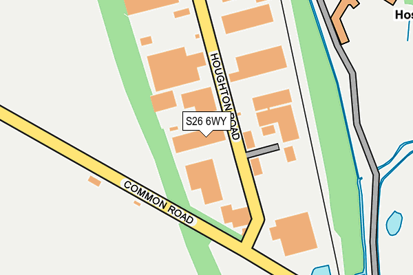 S26 6WY map - OS OpenMap – Local (Ordnance Survey) S26 6WY map - OS OpenMap – Local (Ordnance Survey)