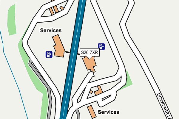 S26 7XR map - OS OpenMap – Local (Ordnance Survey) S26 7XR map - OS OpenMap – Local (Ordnance Survey)