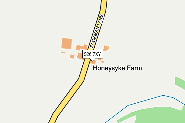 S26 7XY map - OS OpenMap – Local (Ordnance Survey) S26 7XY map - OS OpenMap – Local (Ordnance Survey)