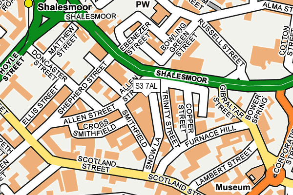 S3 7AL map - OS OpenMap – Local (Ordnance Survey) S3 7AL map - OS OpenMap – Local (Ordnance Survey)