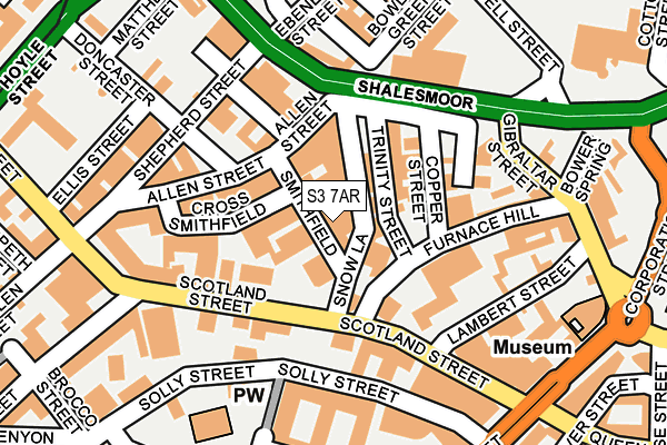 S3 7AR map - OS OpenMap – Local (Ordnance Survey) S3 7AR map - OS OpenMap – Local (Ordnance Survey)