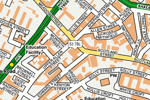 S3 7BL map - OS OpenMap – Local (Ordnance Survey) S3 7BL map - OS OpenMap – Local (Ordnance Survey)