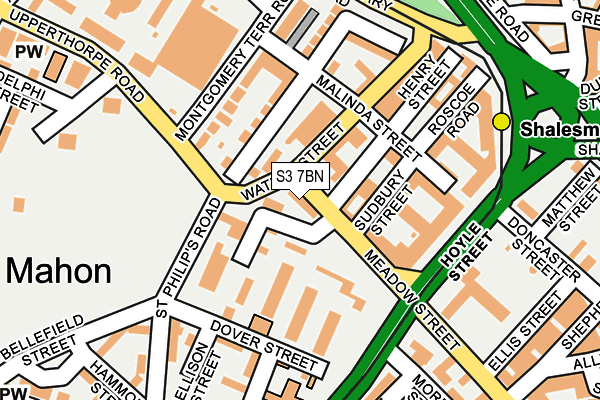 S3 7BN map - OS OpenMap – Local (Ordnance Survey) S3 7BN map - OS OpenMap – Local (Ordnance Survey)