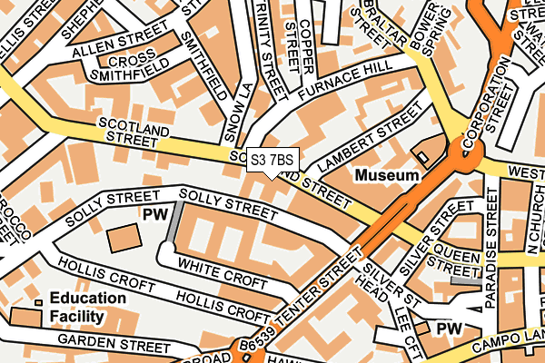 S3 7BS map - OS OpenMap – Local (Ordnance Survey) S3 7BS map - OS OpenMap – Local (Ordnance Survey)