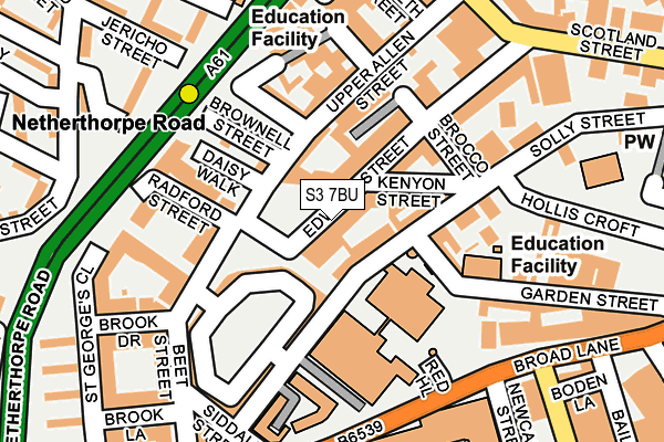 S3 7BU map - OS OpenMap – Local (Ordnance Survey) S3 7BU map - OS OpenMap – Local (Ordnance Survey)