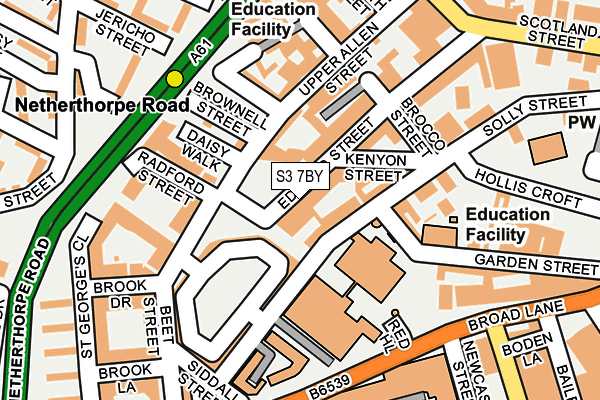 S3 7BY map - OS OpenMap – Local (Ordnance Survey) S3 7BY map - OS OpenMap – Local (Ordnance Survey)