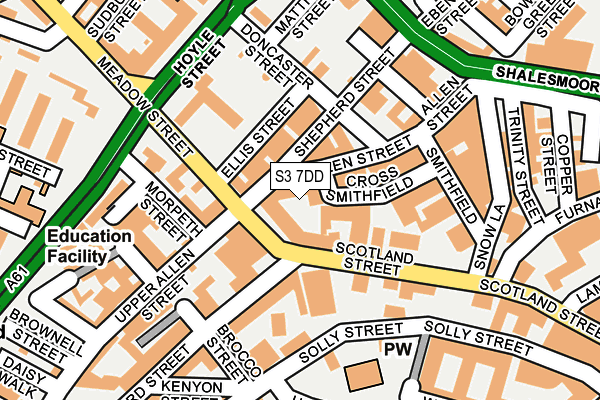 S3 7DD map - OS OpenMap – Local (Ordnance Survey) S3 7DD map - OS OpenMap – Local (Ordnance Survey)