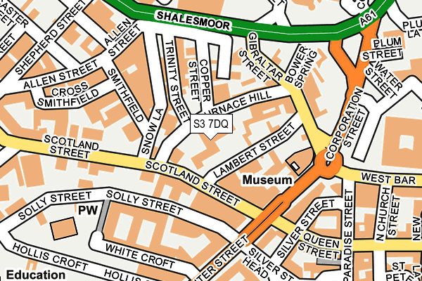 S3 7DQ map - OS OpenMap – Local (Ordnance Survey) S3 7DQ map - OS OpenMap – Local (Ordnance Survey)