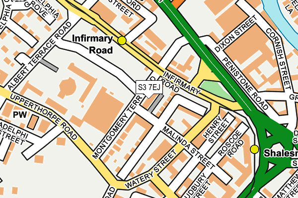 S3 7EJ map - OS OpenMap – Local (Ordnance Survey) S3 7EJ map - OS OpenMap – Local (Ordnance Survey)