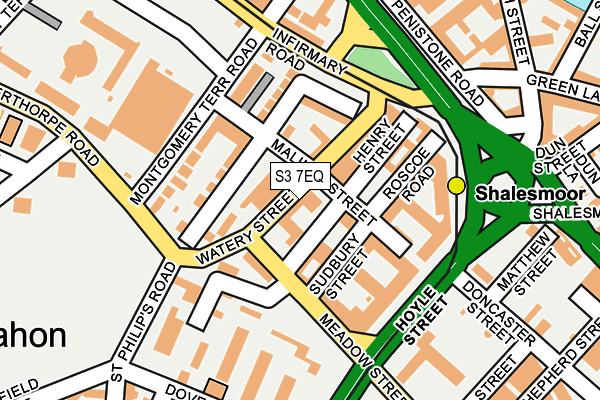 S3 7EQ map - OS OpenMap – Local (Ordnance Survey) S3 7EQ map - OS OpenMap – Local (Ordnance Survey)