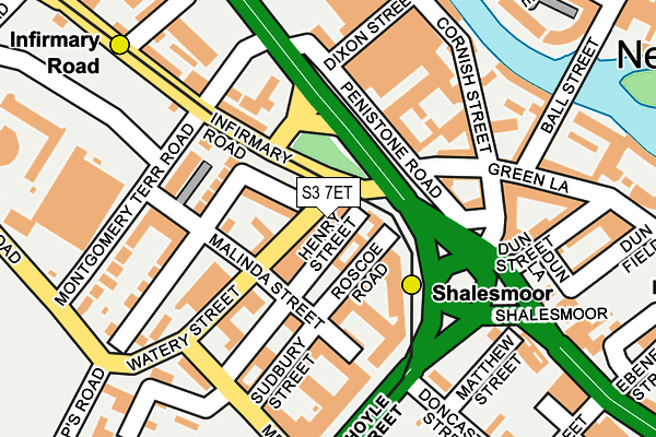 S3 7ET map - OS OpenMap – Local (Ordnance Survey) S3 7ET map - OS OpenMap – Local (Ordnance Survey)