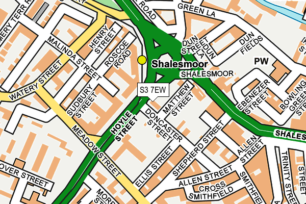 S3 7EW map - OS OpenMap – Local (Ordnance Survey) S3 7EW map - OS OpenMap – Local (Ordnance Survey)
