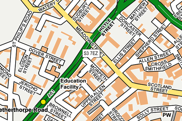 S3 7EZ map - OS OpenMap – Local (Ordnance Survey) S3 7EZ map - OS OpenMap – Local (Ordnance Survey)