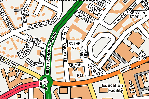 S3 7HB map - OS OpenMap – Local (Ordnance Survey) S3 7HB map - OS OpenMap – Local (Ordnance Survey)