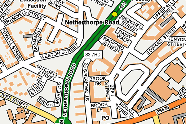 S3 7HD map - OS OpenMap – Local (Ordnance Survey) S3 7HD map - OS OpenMap – Local (Ordnance Survey)