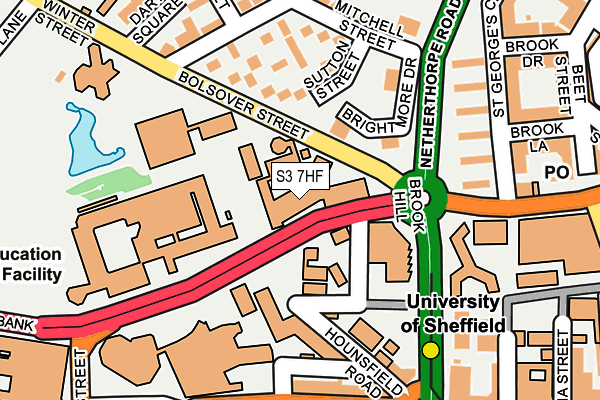 S3 7HF map - OS OpenMap – Local (Ordnance Survey) S3 7HF map - OS OpenMap – Local (Ordnance Survey)