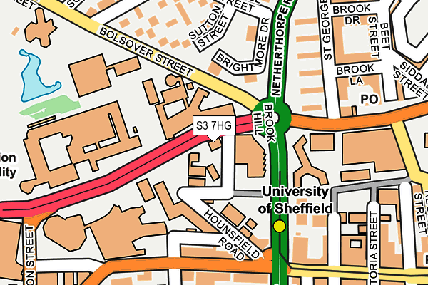 S3 7HG map - OS OpenMap – Local (Ordnance Survey) S3 7HG map - OS OpenMap – Local (Ordnance Survey)
