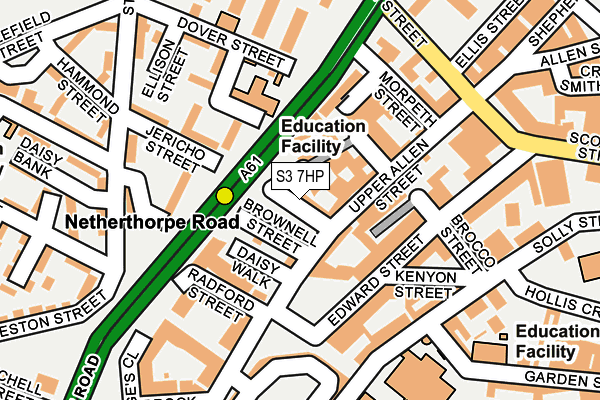 S3 7HP map - OS OpenMap – Local (Ordnance Survey) S3 7HP map - OS OpenMap – Local (Ordnance Survey)