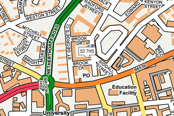S3 7HS map - OS OpenMap – Local (Ordnance Survey) S3 7HS map - OS OpenMap – Local (Ordnance Survey)