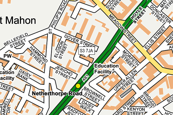 S3 7JA map - OS OpenMap – Local (Ordnance Survey) S3 7JA map - OS OpenMap – Local (Ordnance Survey)