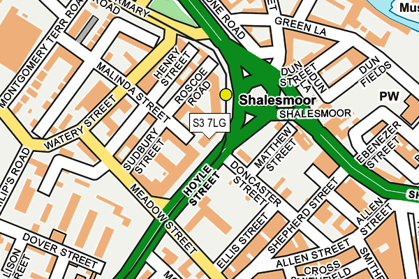 S3 7LG map - OS OpenMap – Local (Ordnance Survey) S3 7LG map - OS OpenMap – Local (Ordnance Survey)
