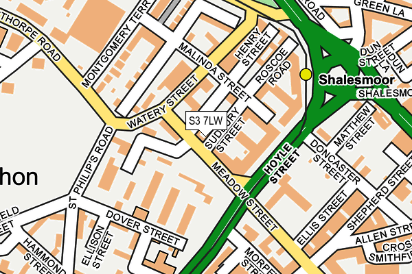 S3 7LW map - OS OpenMap – Local (Ordnance Survey) S3 7LW map - OS OpenMap – Local (Ordnance Survey)