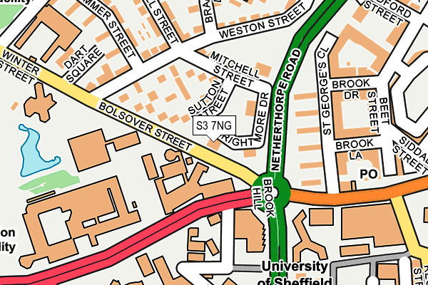 S3 7NG map - OS OpenMap – Local (Ordnance Survey) S3 7NG map - OS OpenMap – Local (Ordnance Survey)