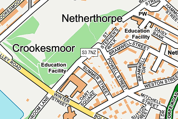 S3 7NZ map - OS OpenMap – Local (Ordnance Survey) S3 7NZ map - OS OpenMap – Local (Ordnance Survey)