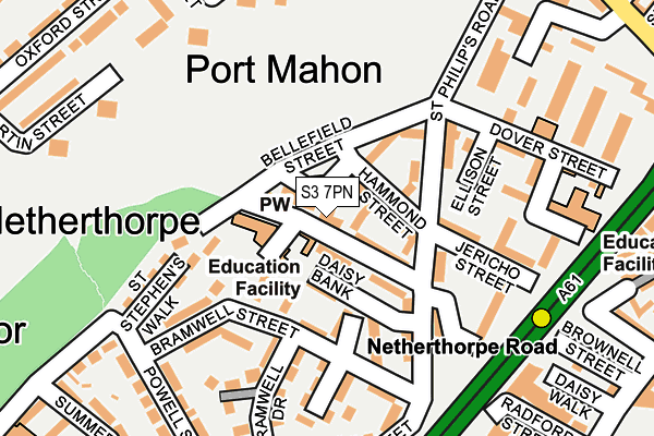 S3 7PN map - OS OpenMap – Local (Ordnance Survey) S3 7PN map - OS OpenMap – Local (Ordnance Survey)