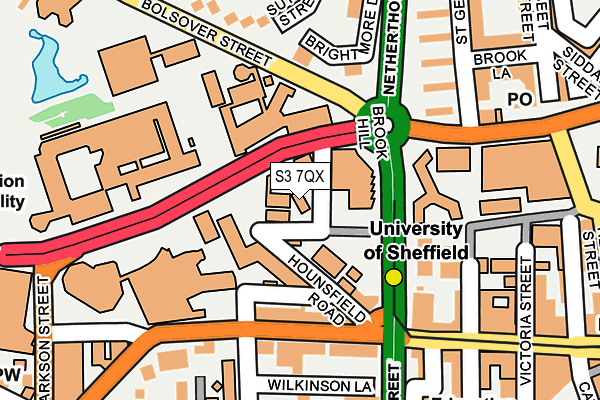 S3 7QX map - OS OpenMap – Local (Ordnance Survey) S3 7QX map - OS OpenMap – Local (Ordnance Survey)