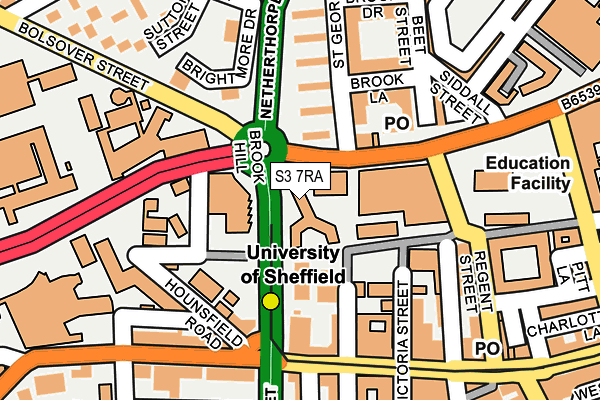 S3 7RA map - OS OpenMap – Local (Ordnance Survey) S3 7RA map - OS OpenMap – Local (Ordnance Survey)