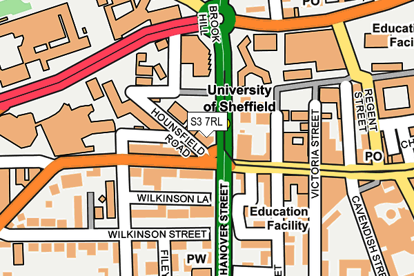 S3 7RL map - OS OpenMap – Local (Ordnance Survey) S3 7RL map - OS OpenMap – Local (Ordnance Survey)