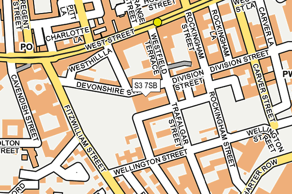 S3 7SB map - OS OpenMap – Local (Ordnance Survey) S3 7SB map - OS OpenMap – Local (Ordnance Survey)