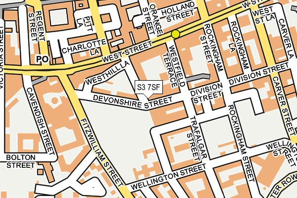 S3 7SF map - OS OpenMap – Local (Ordnance Survey) S3 7SF map - OS OpenMap – Local (Ordnance Survey)