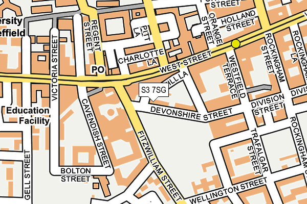 S3 7SG map - OS OpenMap – Local (Ordnance Survey) S3 7SG map - OS OpenMap – Local (Ordnance Survey)