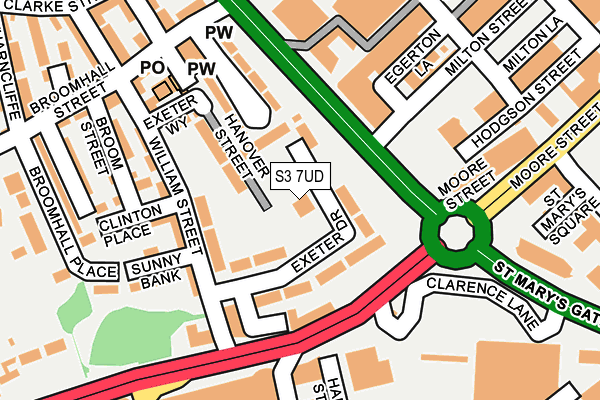 S3 7UD map - OS OpenMap – Local (Ordnance Survey) S3 7UD map - OS OpenMap – Local (Ordnance Survey)