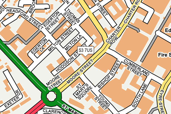 S3 7US map - OS OpenMap – Local (Ordnance Survey) S3 7US map - OS OpenMap – Local (Ordnance Survey)