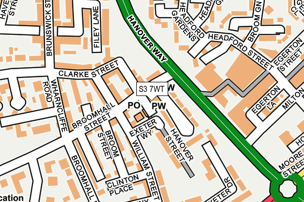 S3 7WT map - OS OpenMap – Local (Ordnance Survey) S3 7WT map - OS OpenMap – Local (Ordnance Survey)